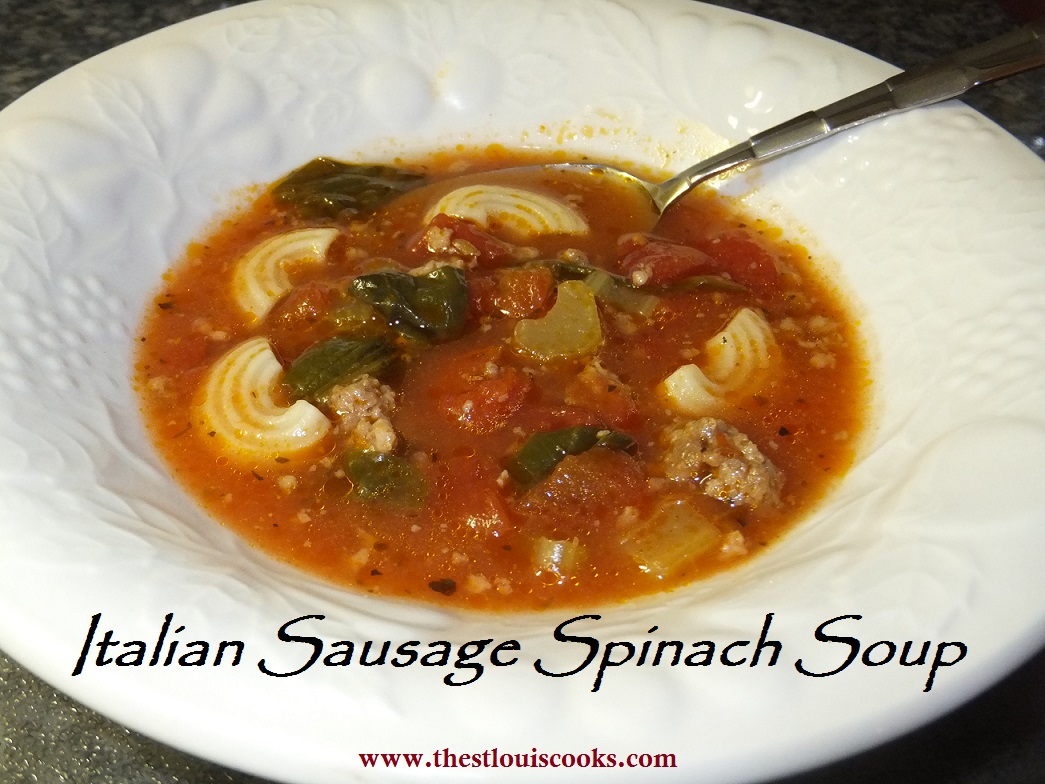 Italian Sausage Spinach Soup 